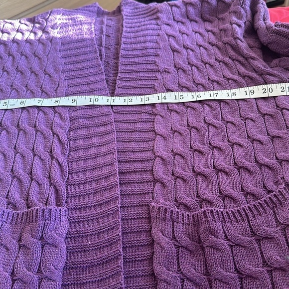 Purple full Length Cardigan NEW - Picture 8 of 9